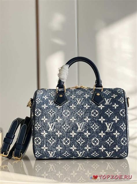 lv denim speedy 25|Speedy: Top Handle Handbag .